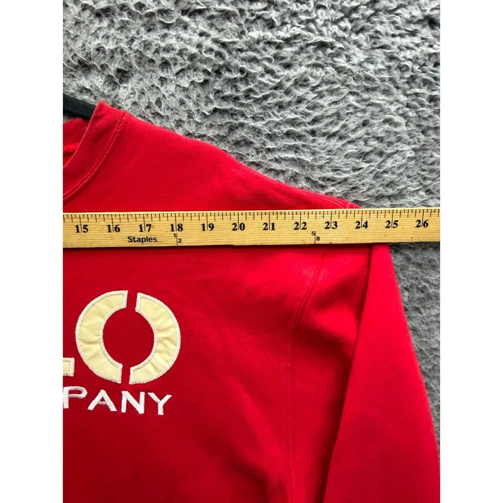 Vintage Polo Jeans Co. Ralph Lauren Fleece Crewneck Sweatshirt Red Mens Size L